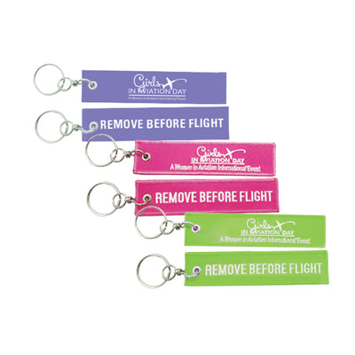"GIAD/Remove Before Flight" Embroidered Keychain