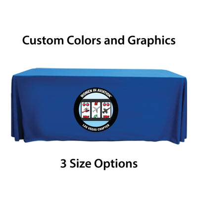 Custom Standard Drape 4-Sided Polyester Tablecloth