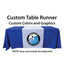 Custom Polyester Table Runner - 3 size options